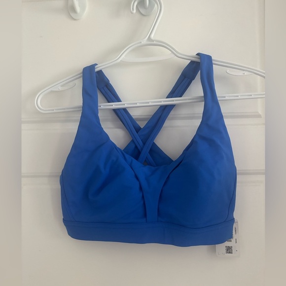 NWT Lululemon Stash It All Bra Cobalt Blue Padding Cross Back Straps Size 6​​ - Picture 3 of 6